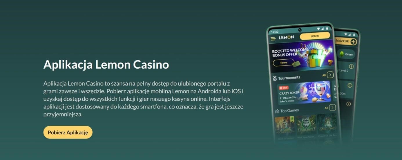 Lemon Casino Mobilalkalmaz&aacute;s